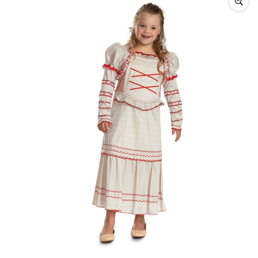 Wicked Nessa‎ Costume for Kids - Cream and Red 6-6x